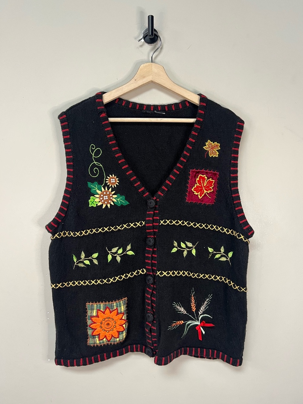 Vintage Fall Knit Vest
